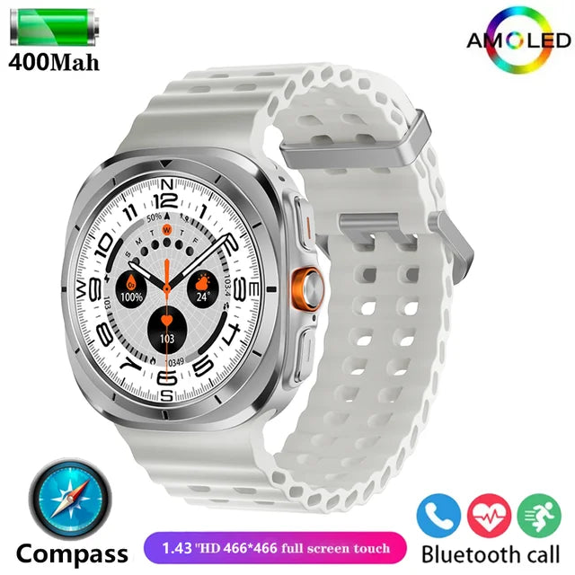 2024 New For Samsung Galaxy Watch 7 Ultra Smart Watch Men women Custom Dial HD AMOLED Voice Call NFC GPS Sport Fitness Watches