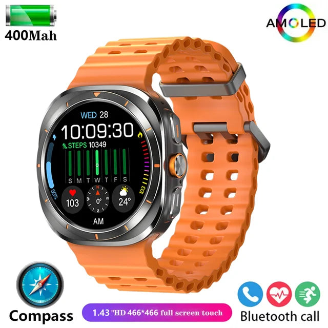 2024 New For Samsung Galaxy Watch 7 Ultra Smart Watch Men women Custom Dial HD AMOLED Voice Call NFC GPS Sport Fitness Watches