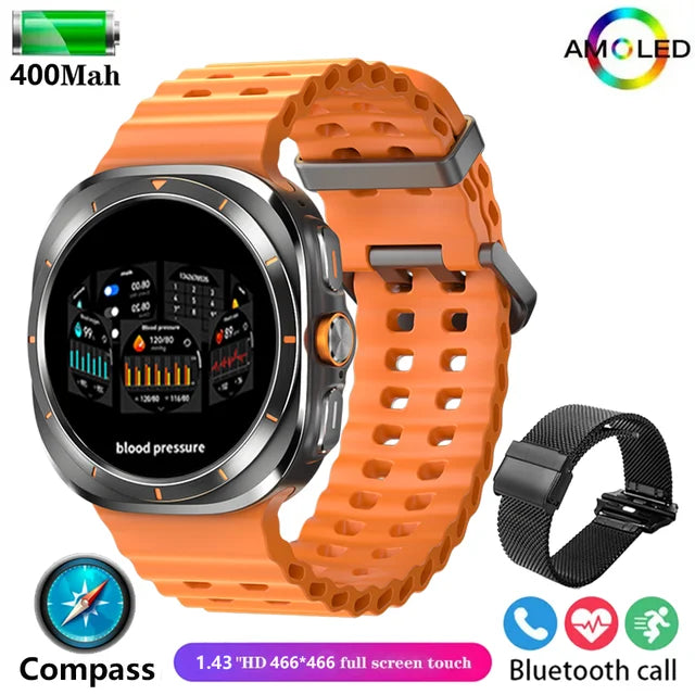 2024 New For Samsung Galaxy Watch 7 Ultra Smart Watch Men women Custom Dial HD AMOLED Voice Call NFC GPS Sport Fitness Watches