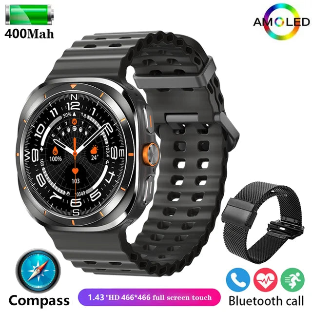 2024 New For Samsung Galaxy Watch 7 Ultra Smart Watch Men women Custom Dial HD AMOLED Voice Call NFC GPS Sport Fitness Watches