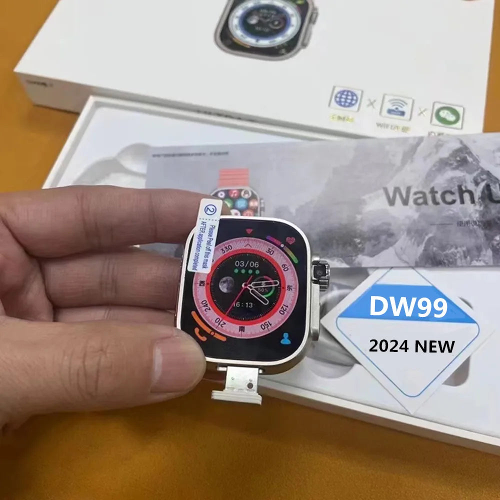 2024 New Original DW99 S9 Ultra Smart Watch 4G/5G  Android System 180° 800W Camera WIFI GPS Smartwatch Men NFC Google Play Store