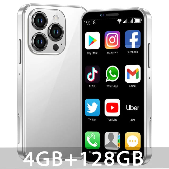 2024 New XS15 PRO 3.5" Small Smartphone Dual SIM 4G WCDMA  Android 8.1 4GB+128GB GPS WIFI Portable Mini Mobile Phone Low Price