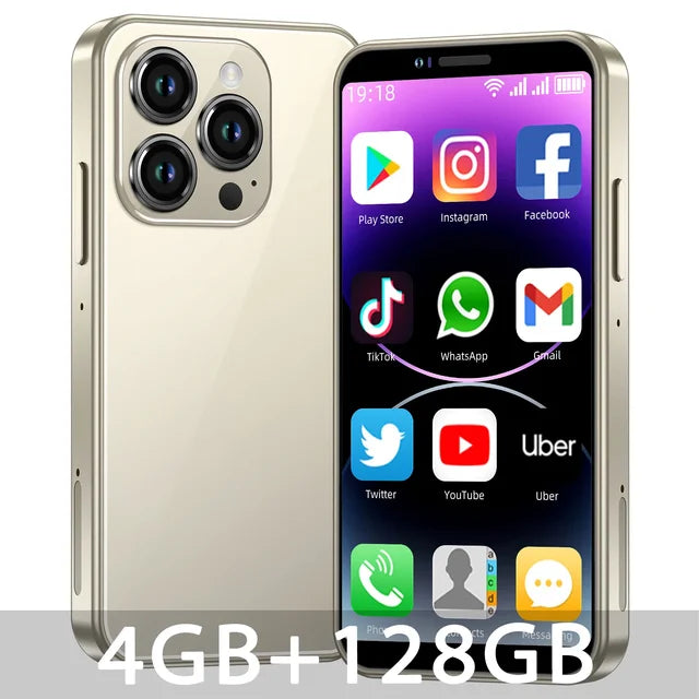 2024 New XS15 PRO 3.5" Small Smartphone Dual SIM 4G WCDMA  Android 8.1 4GB+128GB GPS WIFI Portable Mini Mobile Phone Low Price