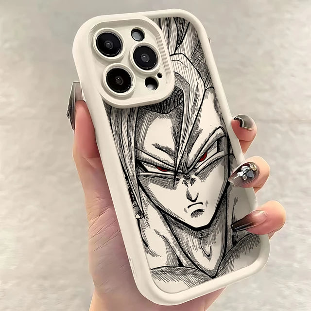 Phone Case for IPhone Comics D-Dragon Ball Saiyan 16 15 14 13 12 11 Pro Max Mini XR XS X 7 8 Plus Soft TPU Back Cover