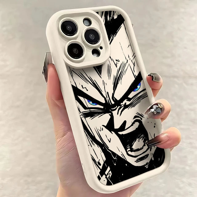 Phone Case for IPhone Comics D-Dragon Ball Saiyan 16 15 14 13 12 11 Pro Max Mini XR XS X 7 8 Plus Soft TPU Back Cover